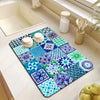 Mandala Print Diatomite Kitchen Drain Mat – Anti-Slip, Absorbent Countertop Pad