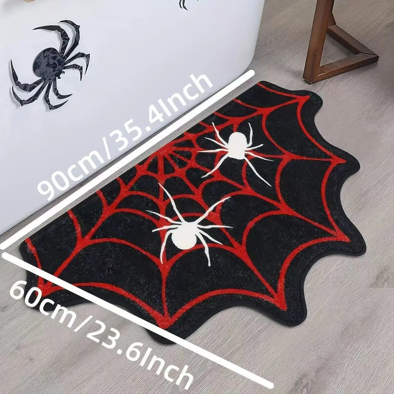 Halloween Spider Web Non-Slip Floor Mat