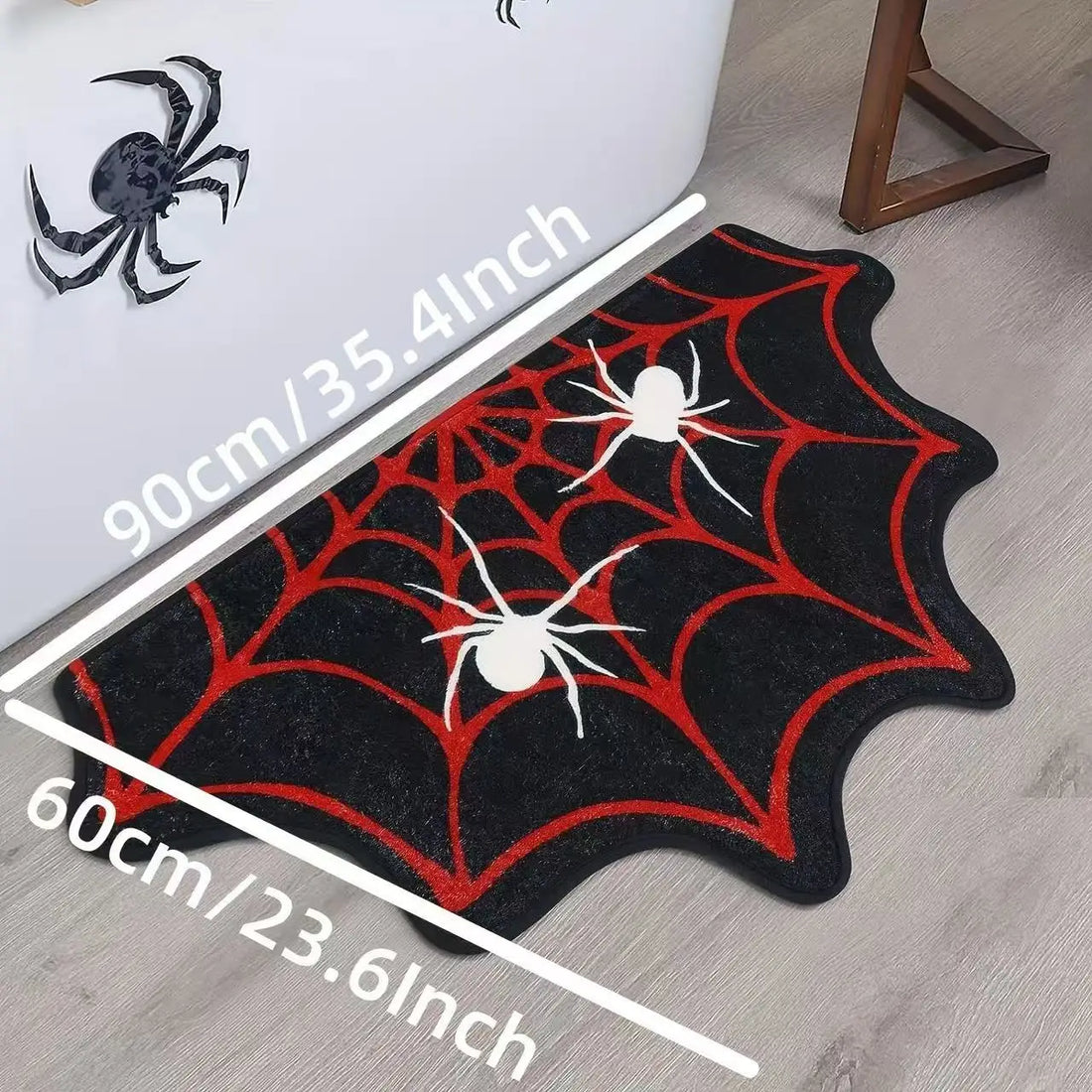 Halloween Spider Web Non-Slip Floor Mat