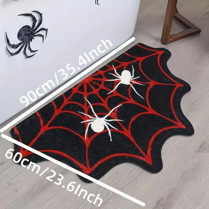 Halloween Spider Web Non-Slip Floor Mat