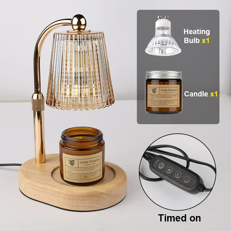 Dimmable Candle Warmer Lamp with Timer – 50W
