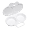 Egg Steamer Microwave Egg Cooker for Home Kitchen Dorm Office Meal Prep Food Grade PP Plastic Breakfast Mold Gray