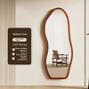 Full Length Floor Mirror – Wood & Glass Frame, Medieval Style