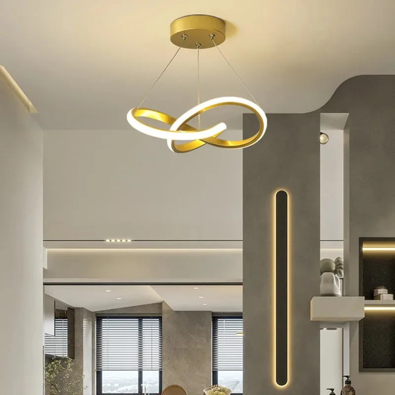 Modern LED Pendant Light – Irregular Streamlined Design