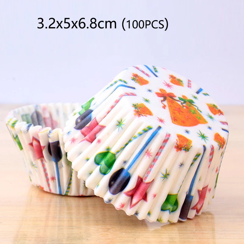 100/1000pcs Cake Paper Cups Mini Cupcake Cups Cake Cupcake Liner Baking Muffin Box Cup Case Tray Cake Molds Kitchen Pastry Tools