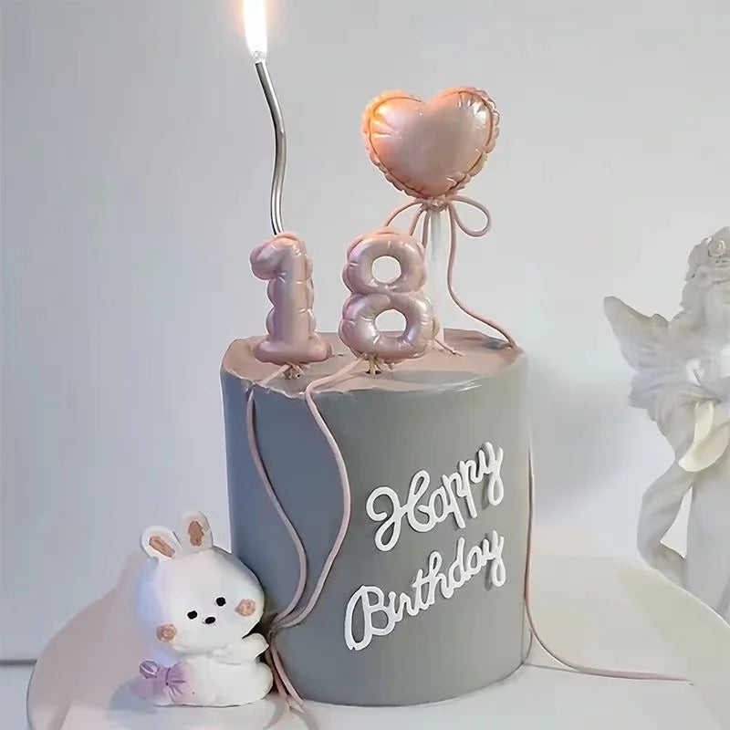 1PCS/2PCS DIY Number Fondant Cake Decorating Silicone Mould Lollipop Chocolate Baking Tool Resin Clay Handmade Gift Making Mold