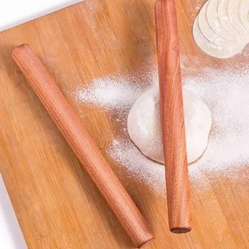 25/30/50/60cm Natural Lacquerless Rolling Pin Solid Wood Baking Dumpling Pie Pastry Noodles Ebony Wood Rolling Pin Baking Tools