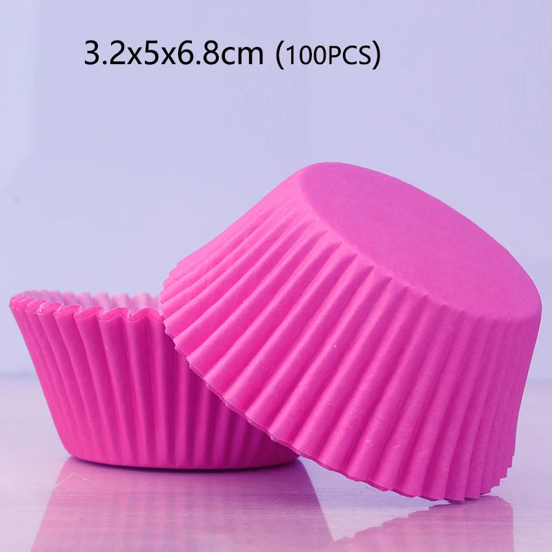 100/1000pcs Cake Paper Cups Mini Cupcake Cups Cake Cupcake Liner Baking Muffin Box Cup Case Tray Cake Molds Kitchen Pastry Tools