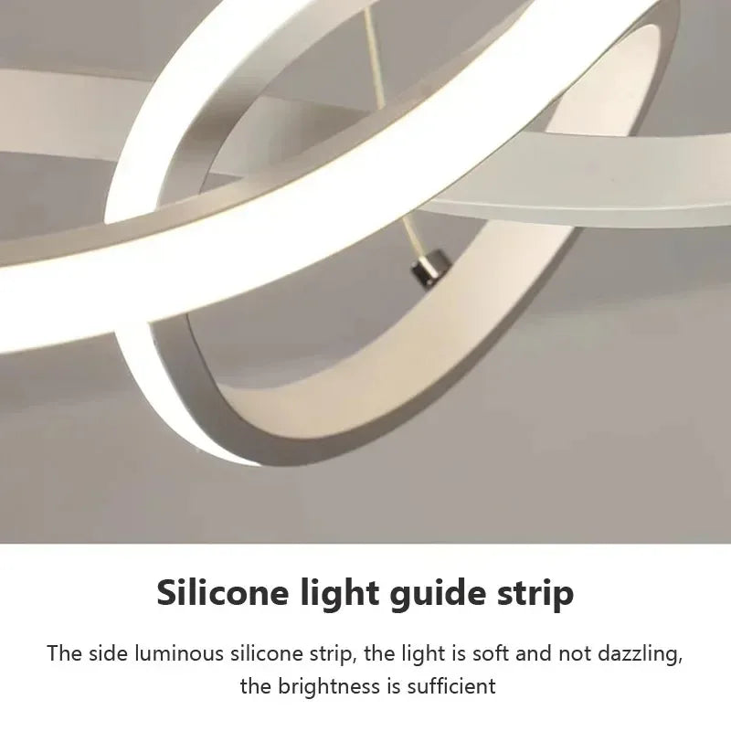 Modern LED Pendant Light – Irregular Streamlined Design