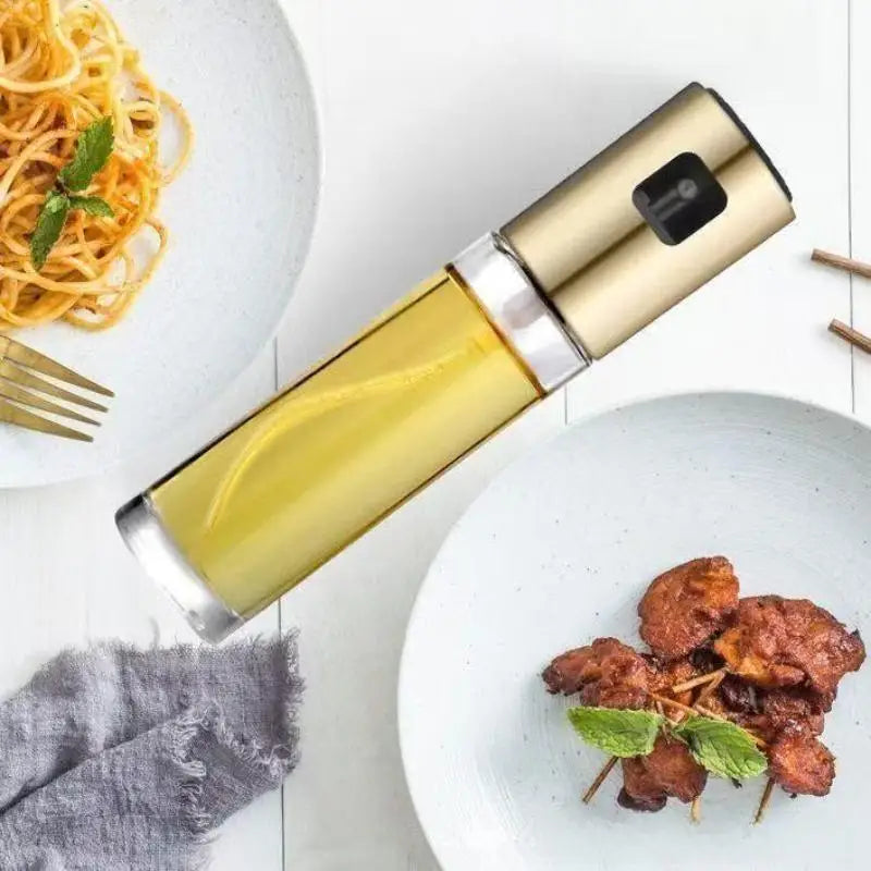Glass Olive Oil Sprayer: Even Oil Mist Home Cooking Grilling Salad Healthy Diet Dispenser