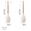 White Silicone & Wooden Handle Kitchen Utensils Set – 2 or 12 Pcs