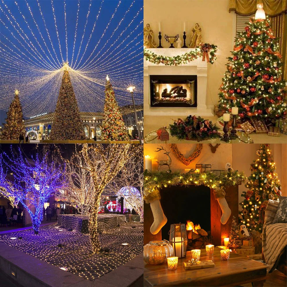 LED Fairy String Lights – 8 Modes, 5M–100M