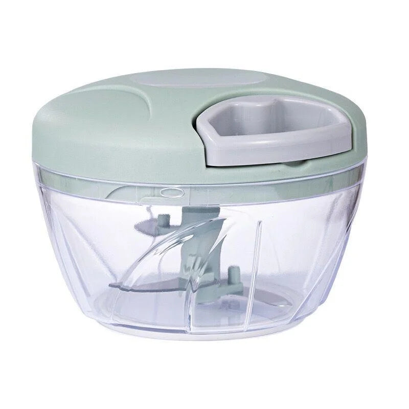 Manual Garlic Chopper & Meat Mincer – Rotating Press Crusher, 500ml or 900ml
