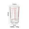 Glass Measuring Cup Set – 120ml Borosilicate, Heat Resistant, Set of 2