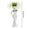 Funny Cactus Pot Female Body Planter Resin Mini Succulents Holder for Desktop Garden Home Office Living Room Windowsill Decor