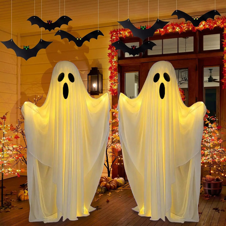 Life-Size Glow-in-the-Dark Ghost Halloween Decoration