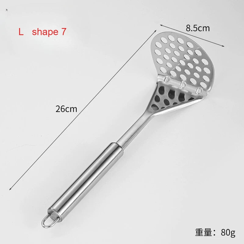 Stainless Steel Potato Masher – Ergonomic Non-Slip Vegetable Press