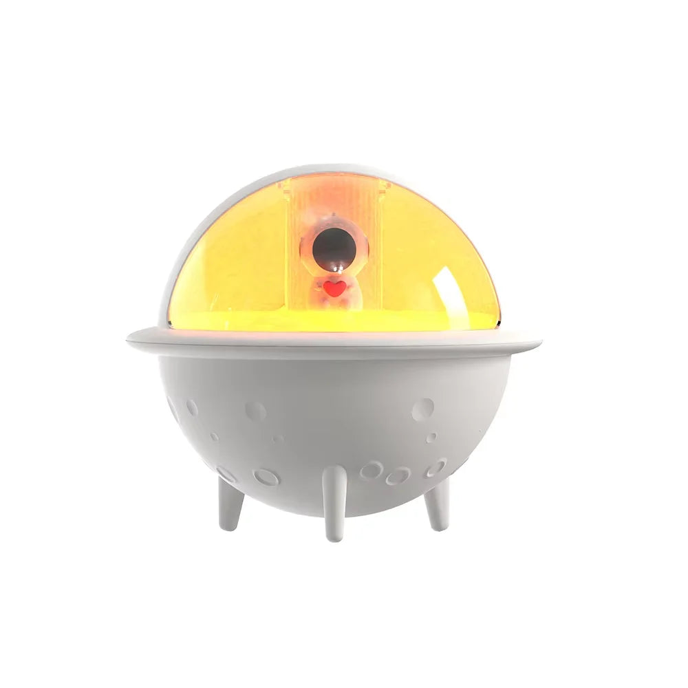 Mushroom House Humidifier – 300ml Aroma Diffuser with Color Light