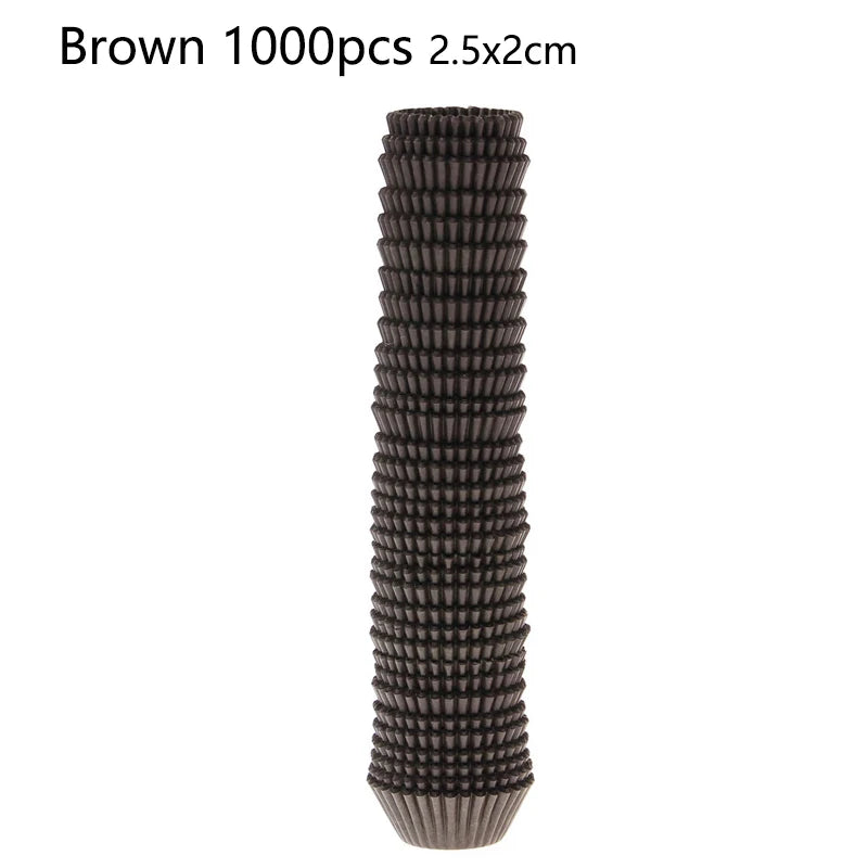 100/1000pcs Cake Paper Cups Mini Cupcake Cups Cake Cupcake Liner Baking Muffin Box Cup Case Tray Cake Molds Kitchen Pastry Tools