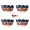 Vintage Floral Ceramic Bowl – Multi-Use for Soup, Rice & Noodles