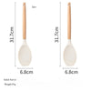 White Silicone & Wooden Handle Kitchen Utensils Set – 2 or 12 Pcs