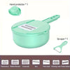 Multifunctional 9 in 1 Vegetable Chopper,, Kitchen Vegetable Slicer Cutter with Container, Carrot and Garlic Chopper with Peel