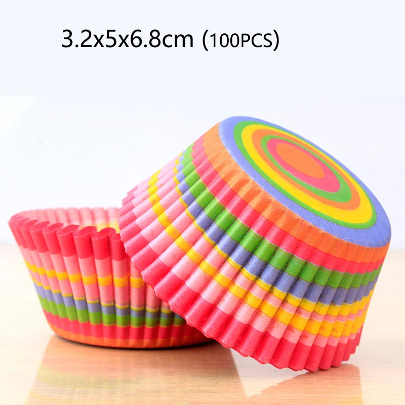 100/1000pcs Cake Paper Cups Mini Cupcake Cups Cake Cupcake Liner Baking Muffin Box Cup Case Tray Cake Molds Kitchen Pastry Tools
